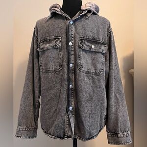 Zara Boys Size 13-14 Button Down Hoodie